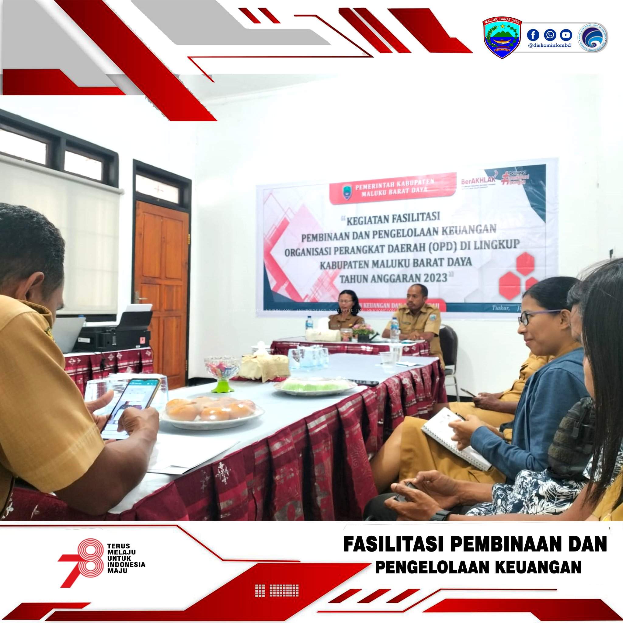 DISKOMINFOSTAPER IKUT FASILITASI DAN PENGELOLAAN KEUANGAN BKAD MBD