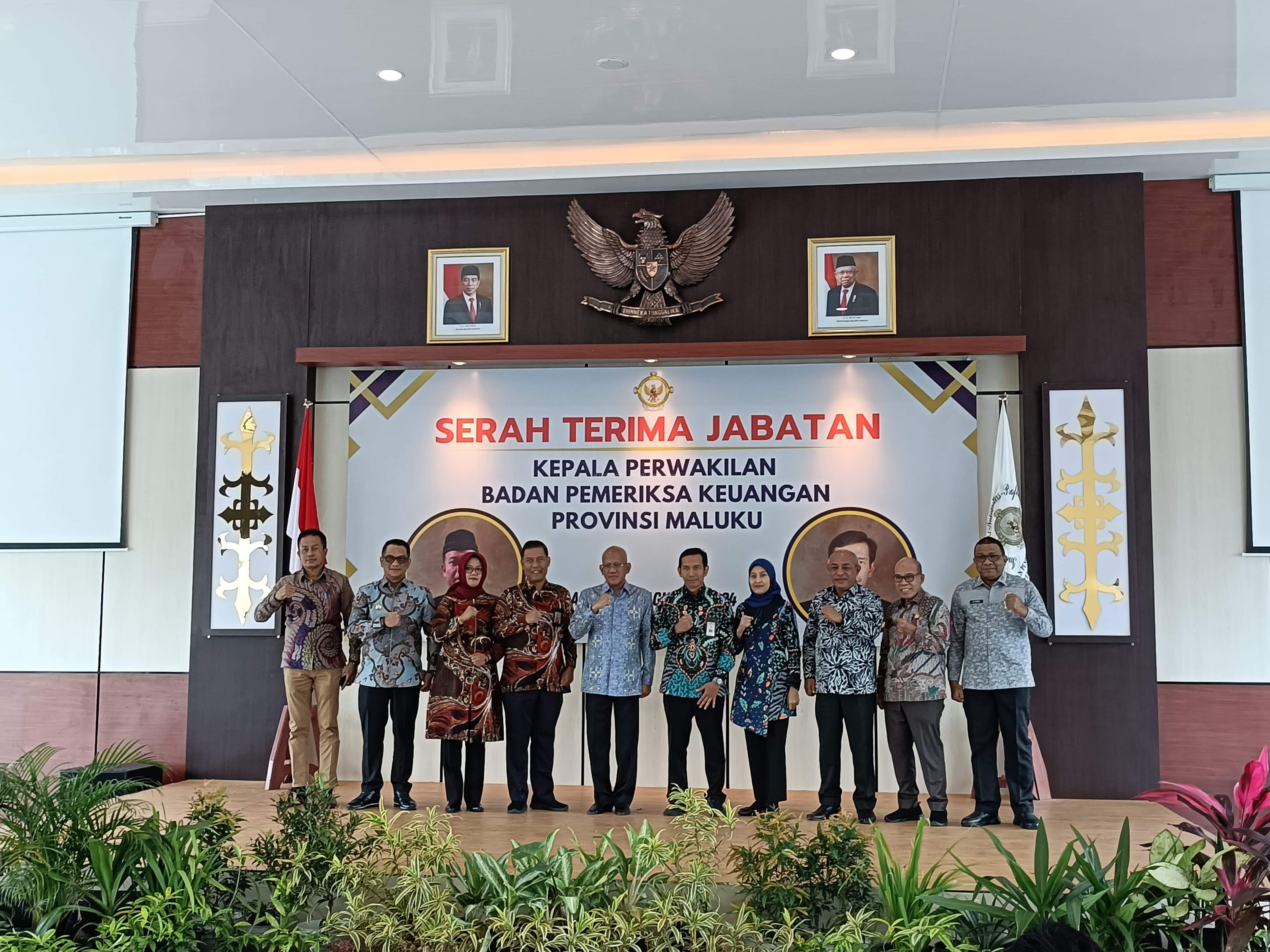 BUPATI MBD HADIRI SERTIJAB KEPALA BPK MALUKU