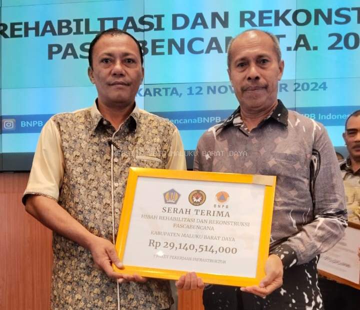 MBD DAPAT DANA REHAB-REKON PASCABENCANA Rp 29 MILIAR DARI BNPB